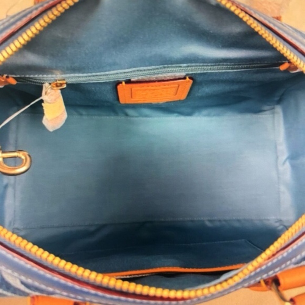 Coach Rowan Satchel Bag In Signature Denim Canvas NWT CY699 - Picture 4 of 6